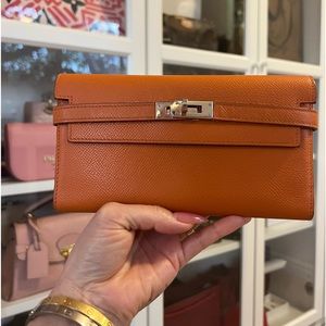 Chèvre Mysore Kelly longue wallet Moutarde